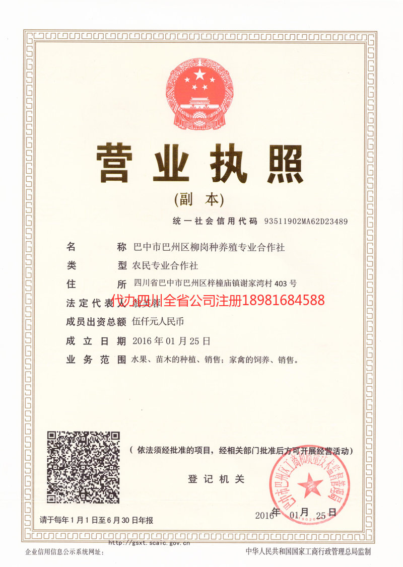 金牛金牛柳岗种养殖专业合作社